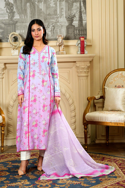 LACED INDIGO Tailored 2 Piece  Pure Lawn