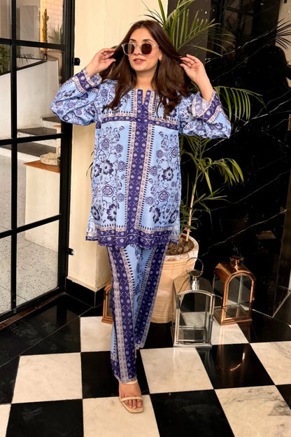 Tailored Co-ords Azure