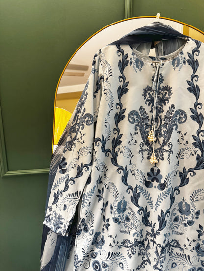 Sky Blue Farshi 3pc Ready To Wear