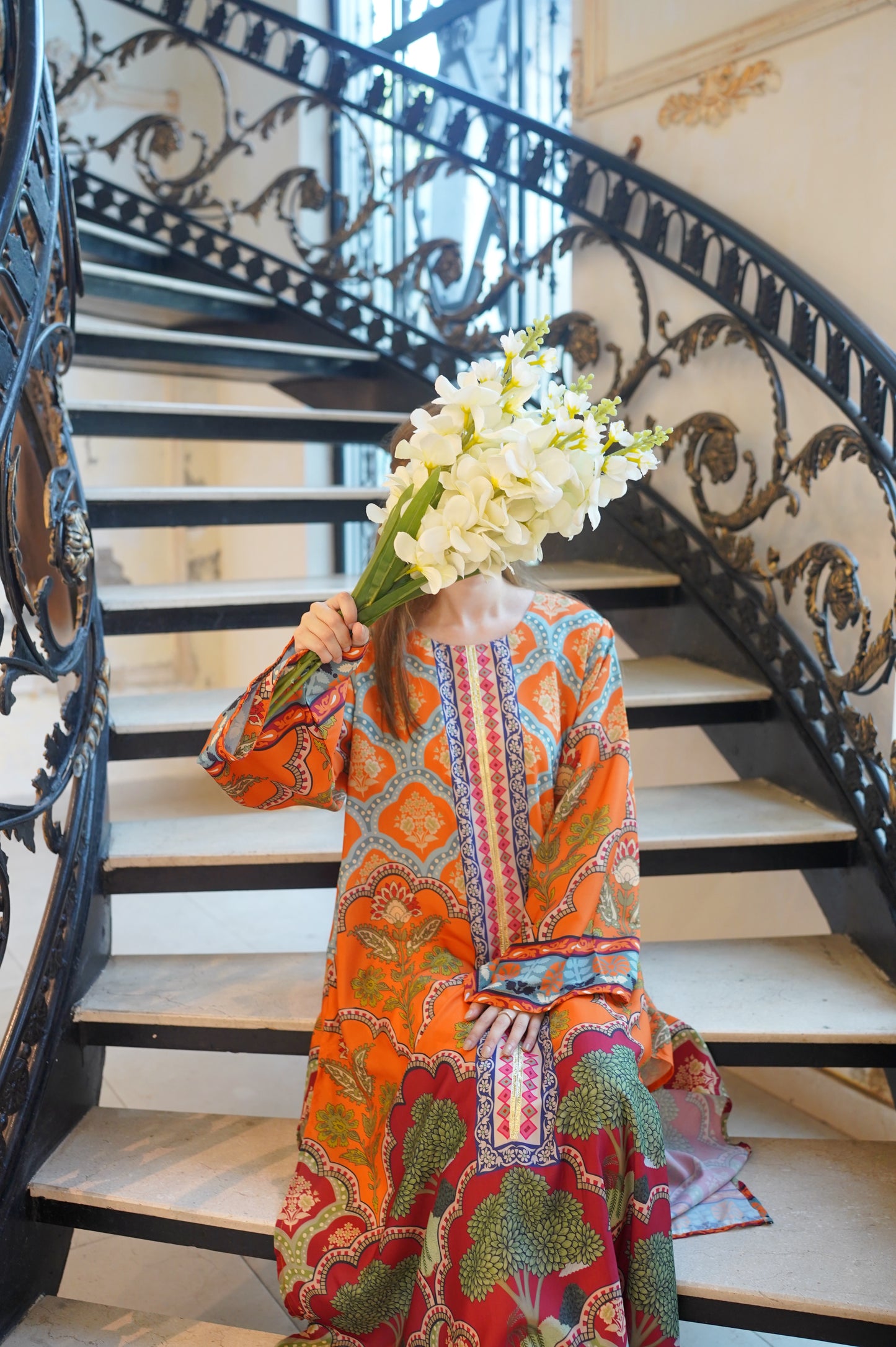Perfectly Done Silk Lawn Flared Shirt