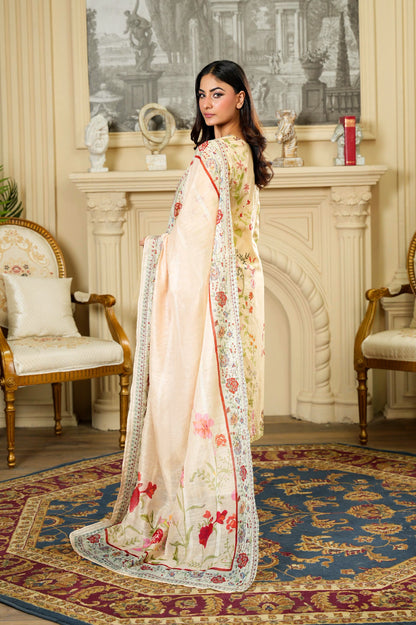 Lemon Garden Tailored 2 Piece Embroidered Pure Lawn