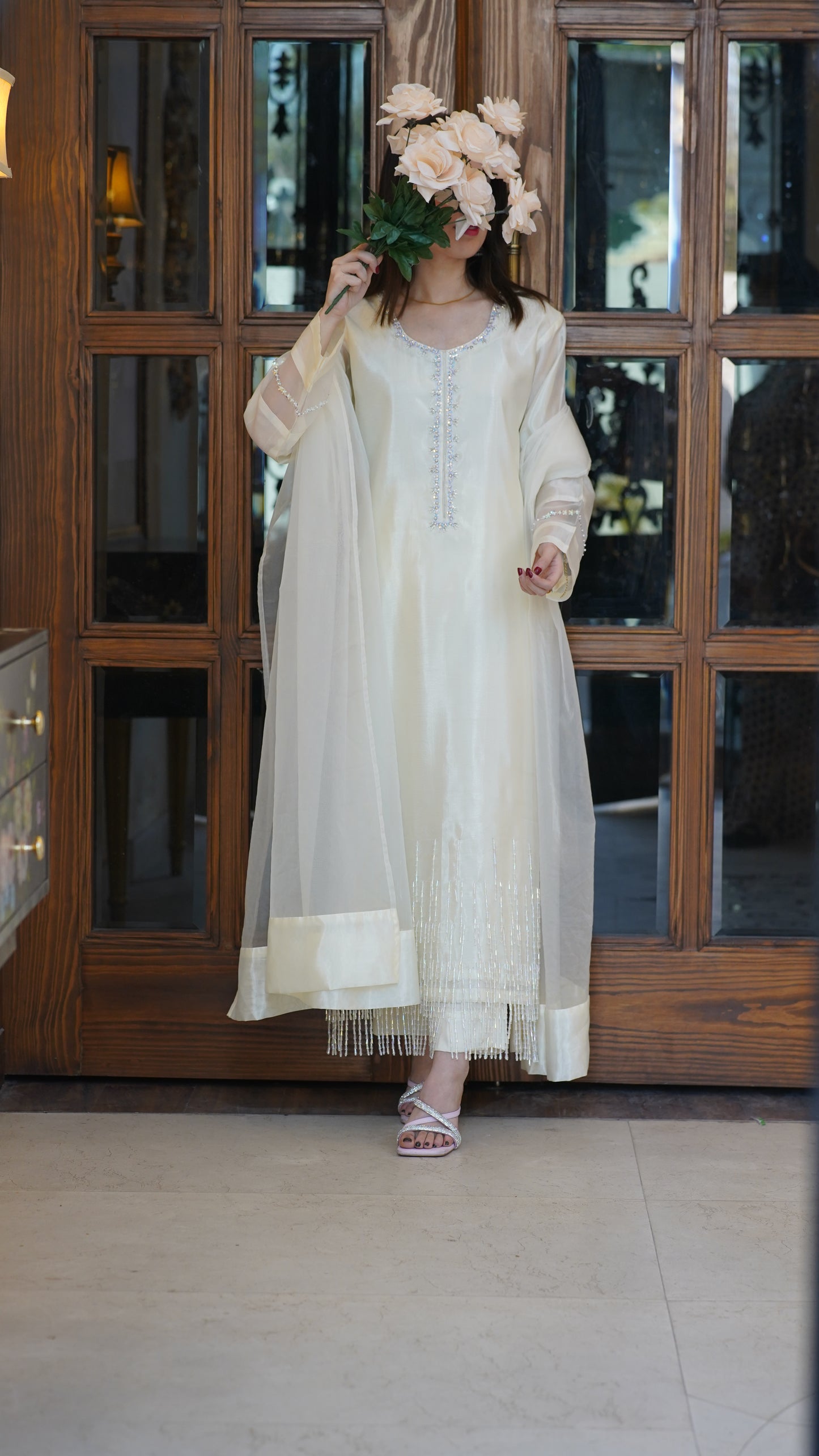 Hand Work Offwhite - Pearl