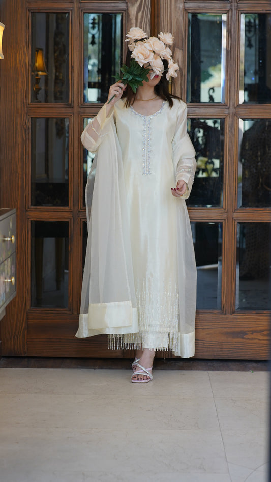 Hand Work Offwhite - Pearl