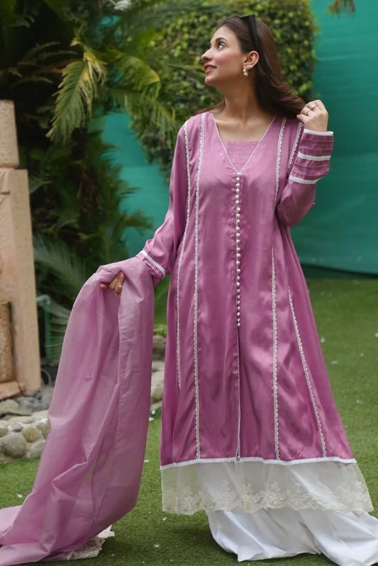 Tailored 3 Piece Raw Silk - Leila