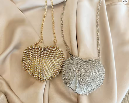 Diamond tassel Clutch bag