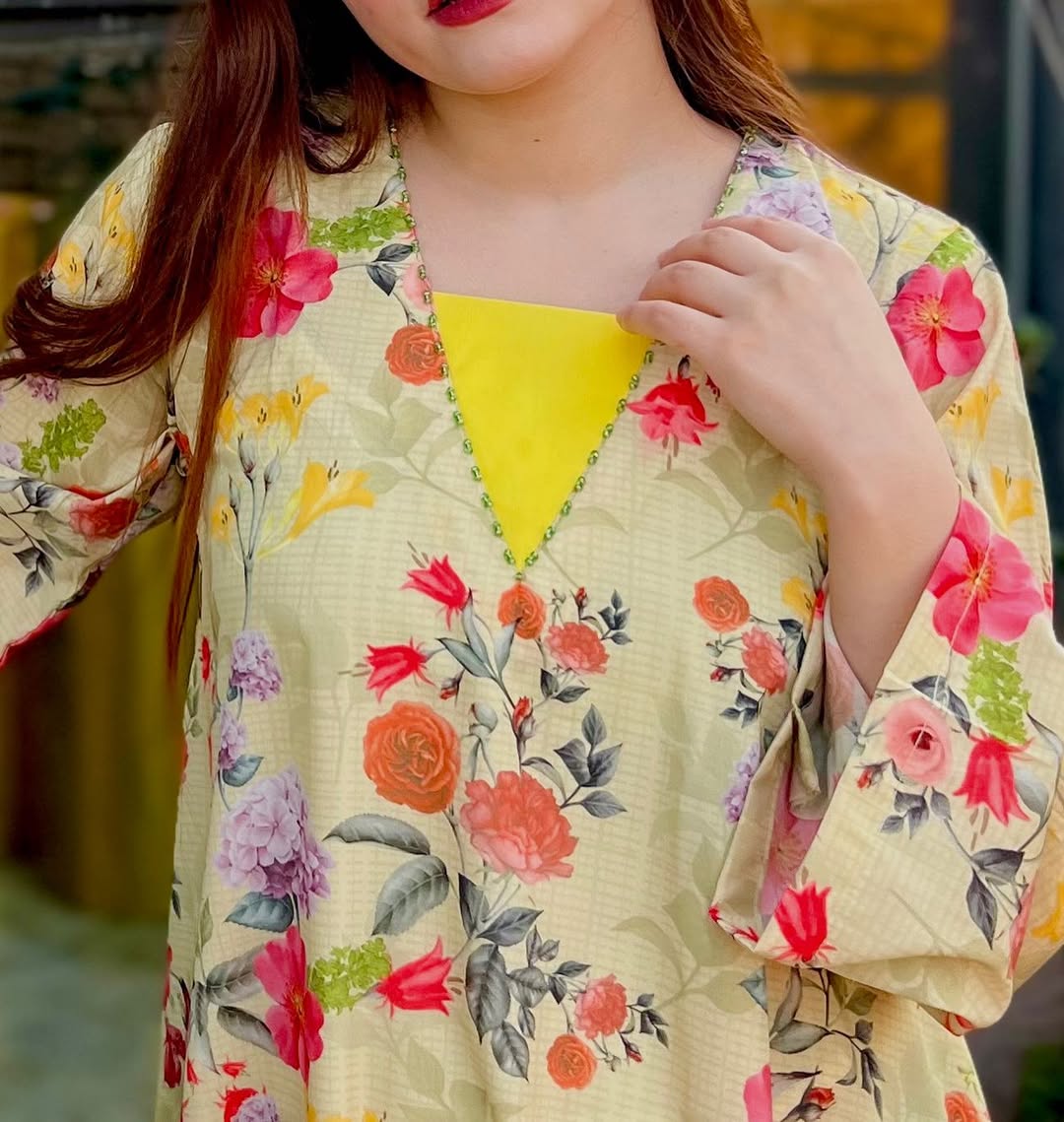 Mulit floral Crepe Maxi