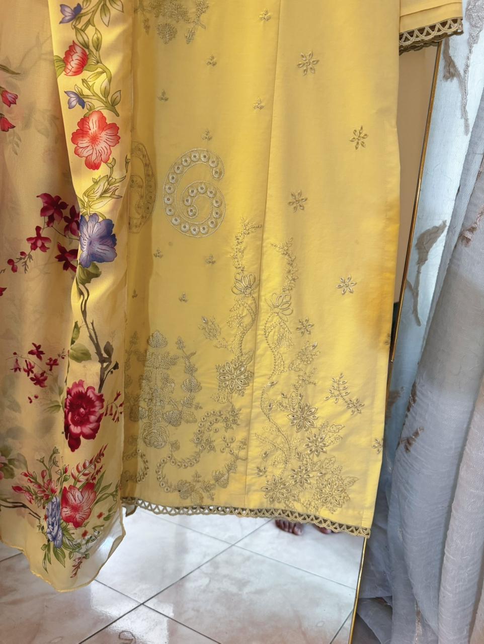 Lemon Sunflower 3pc Ready To Wear