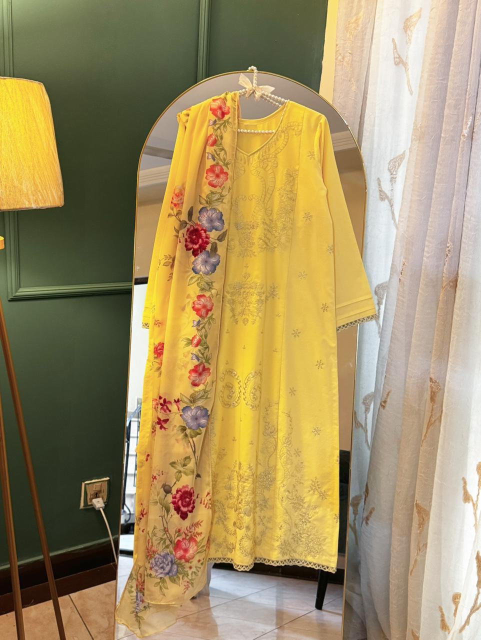 Lemon Sunflower 3pc Ready To Wear