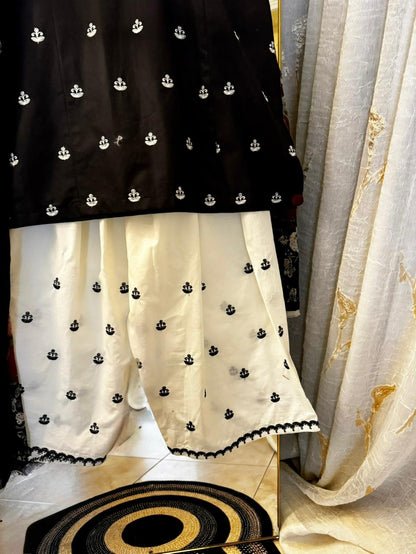 Black Farshi 3pc Ready To Wear